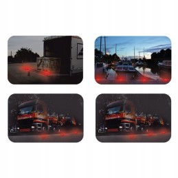 Flash warning lamp disc flare 16 8 LEDs