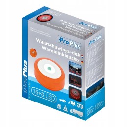 Flash warning lamp disc flare 16 8 LEDs