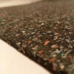 Anti-slip mat 25cmx25cm 6mm, cut, 8 pcs