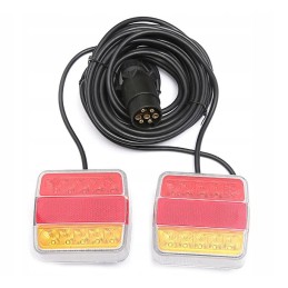 Set of LED tail lamp magnet trailer 5m lamps