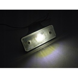 LED marker lamp, white, 12 24v