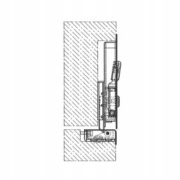 Recessed trapezoidal door handle for ice room