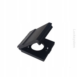 A flap covering the lock opening cover