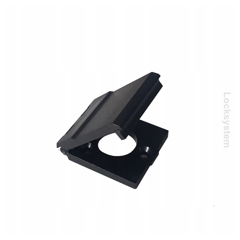 A flap covering the lock opening cover