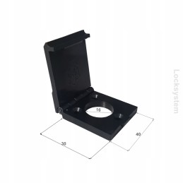 A flap covering the lock opening cover