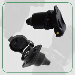Electrical socket 3 pin trailer plug set