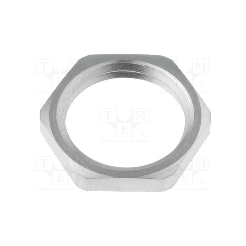 5 pcs x LAPP - 52003550 - Nut, PG29, brass, nickel, Thk: 4mm, Spanner: 41mm, Thread: PG