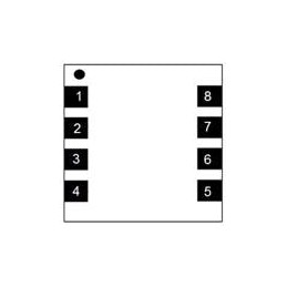 1 pcs : MAAL-011134-TR3000 - RF Amplifier Low Noise Amplifier, 2mm PDFN-8LD