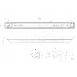 Orange LED side marker lamp, Horpol
