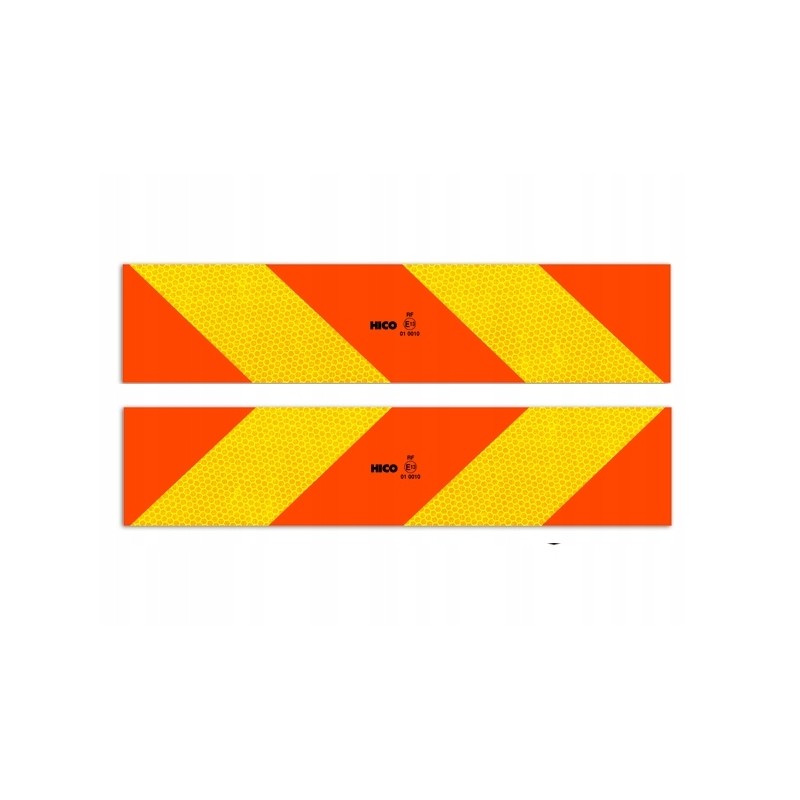 Warning sign for heavy vehicles, 2 pieces, 56x14