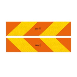 Warning sign for heavy vehicles, 2 pieces, 56x14
