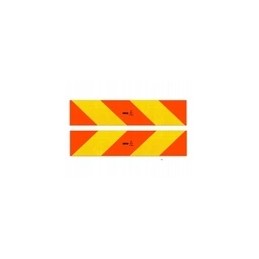 Warning sign for heavy vehicles, 2 pieces, 56x14