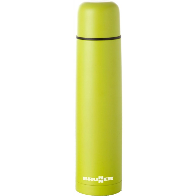 Steel camping thermos, lime, 1l, Brunner