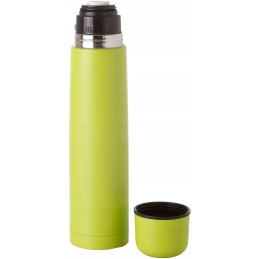 Steel camping thermos, lime, 1l, Brunner