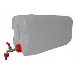 30l canister with tap, new white tank
