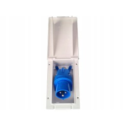 External connection socket 230v white turismuspl