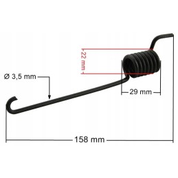 Asymmetric spring for servo brake 270