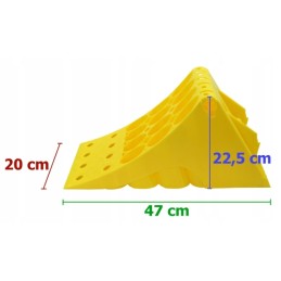 Plastic wheel chock xxl with locking lock