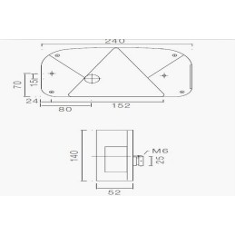 Aspoeck multipoint ii 5 pin rear combination lamp