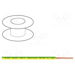 5 m x BITNER - IG2005.13 - Wire, BiTOne,H07V-K, stranded, Cu, 16mm2, PVC, yellow-green, 100m