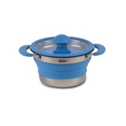 Campa silicone foldable pot, 1 l, blue