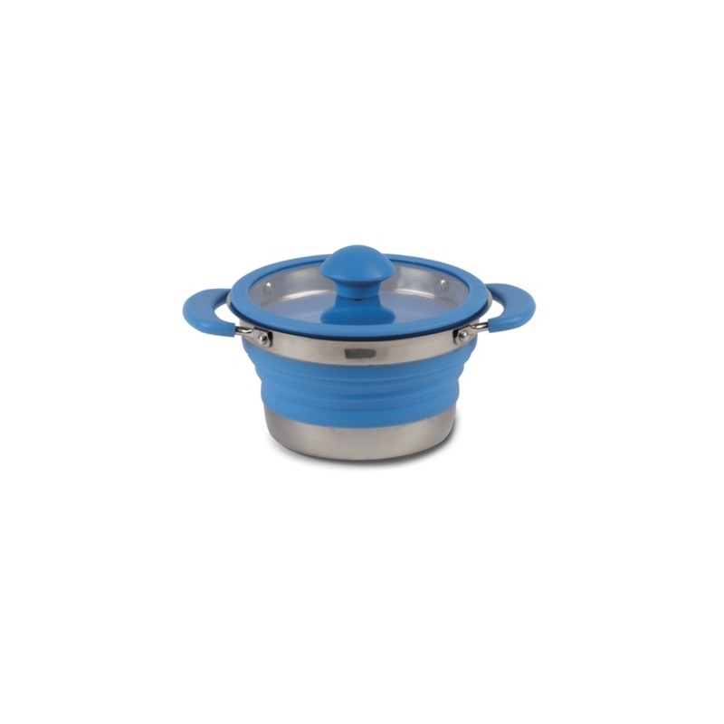 Campa silicone foldable pot, 1 l, blue