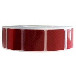 Red contour reflective foil tape