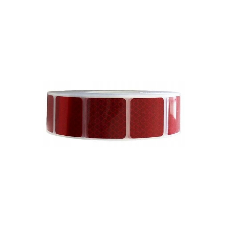 Red contour reflective foil tape