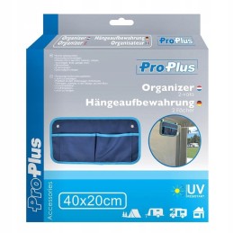 Suspended organizer with double pocket proplus
