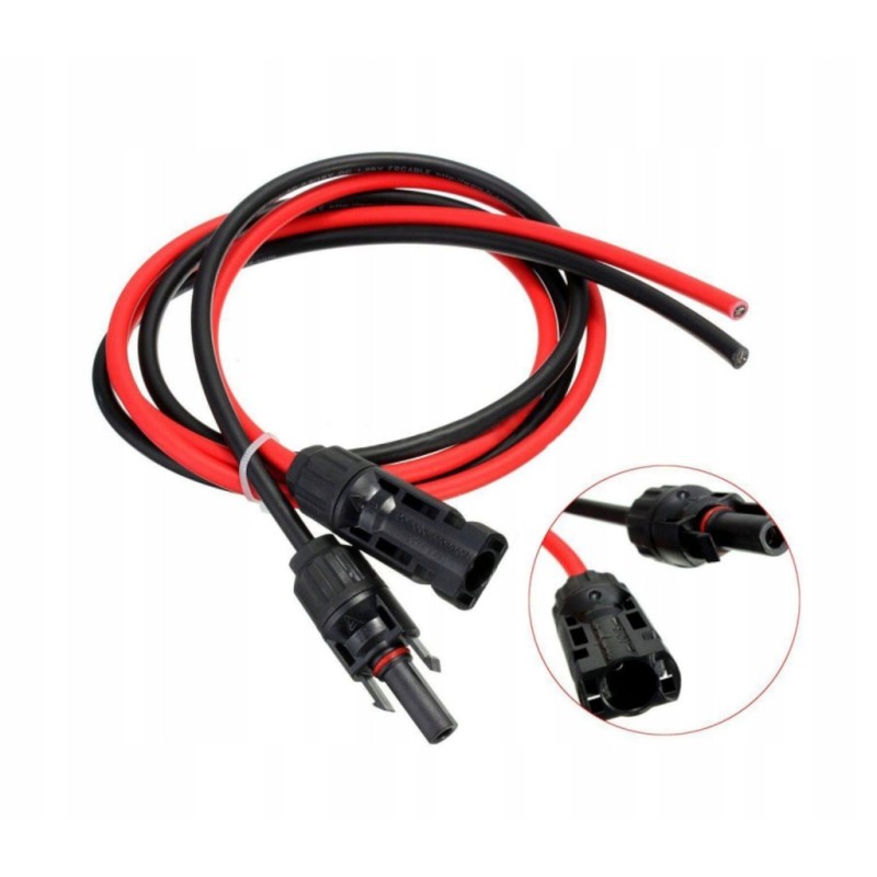 Set of 2x5m solar cables 1x2 5mm2