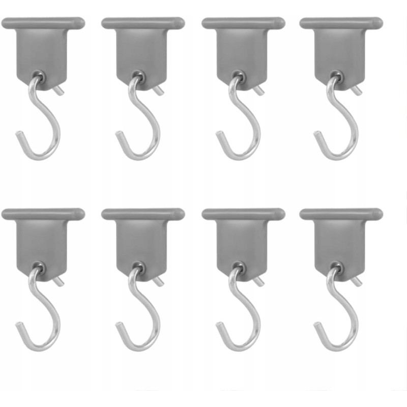 Set of 8 hooks for awnings, car tents and caravans