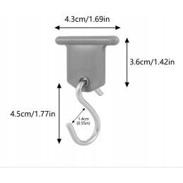 Set of 8 hooks for awnings, car tents and caravans