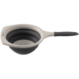 Foldable colander strainer with outwell collaps handle