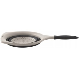 Foldable colander strainer with outwell collaps handle