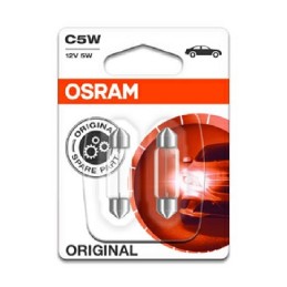 2x osram bulbs c5w 12v 5w sv8 5 8 6418 02b