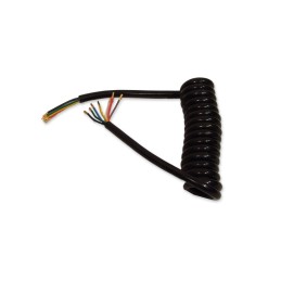 Flexible spiral cable for tow truck trailer, 7 pin