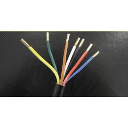 Flexible spiral cable for tow truck trailer, 7 pin