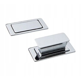 Chrome trailer furniture lock button