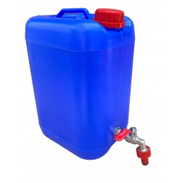 Plastic canister with tap, 10-liter tank