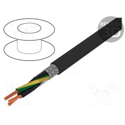 5 m x LAPP - 1136511 - Wire, ÖLFLEX® CLASSIC 115 CY BK, 3G0.5mm2, PVC, black, 300V,500V