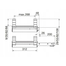 Entrance step for thule 400 camper trailer