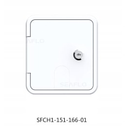 Lockable cable hatch for camper trailer