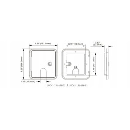 Lockable cable hatch for camper trailer