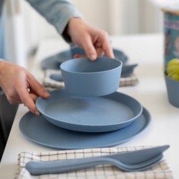 Koziol connect plate set, 4 pcs, 205 mm, natural green