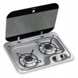 Two-burner cooker with glass cover HBG 2335