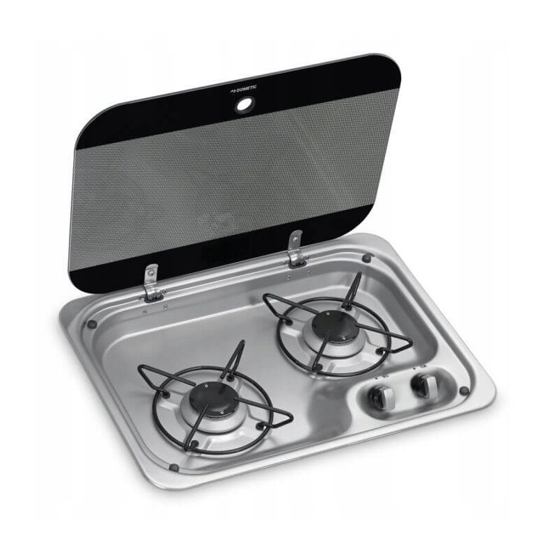 Two-burner cooker with glass cover HBG 2335