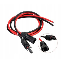 Set of 2 x 5 m solar cables 1 x 4 mm2