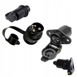Socket plug 3 pin 12v trailer set