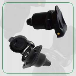 Socket plug 3 pin 12v trailer set