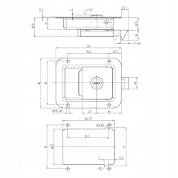 Recessed latch handle uwz5y1 a2